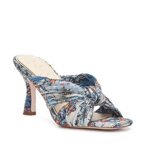 Jessica Simpson Mayxie Knotted Mule Sandal in Blue Multi